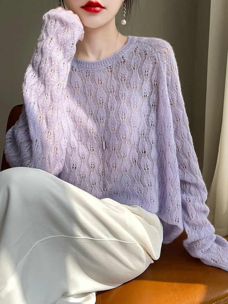 Cashmere Sweater Formal - Женский кашемировый свитер с круглым вырезом,