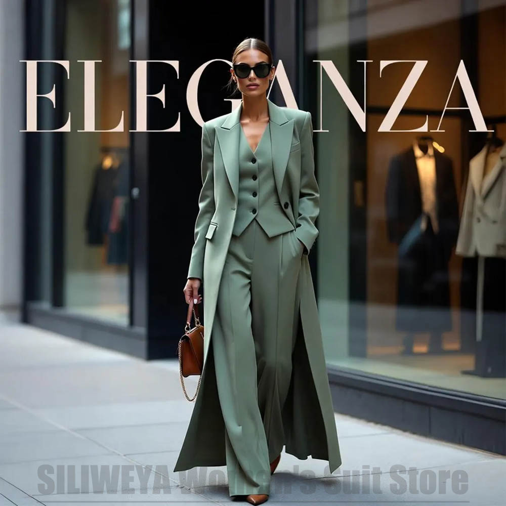 Women Formal Wear Business - Элегантный женский костюм-тройка: пиджак с острыми