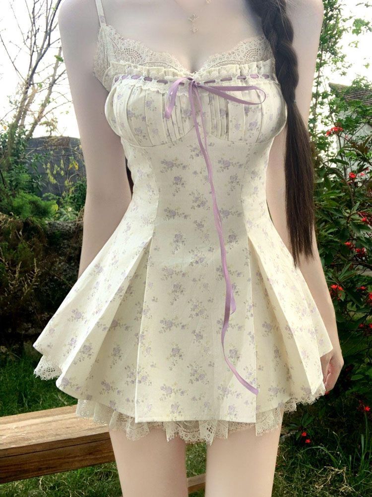Women Formal Wear For Summer - Летнее корейское модное платье на бретельках
