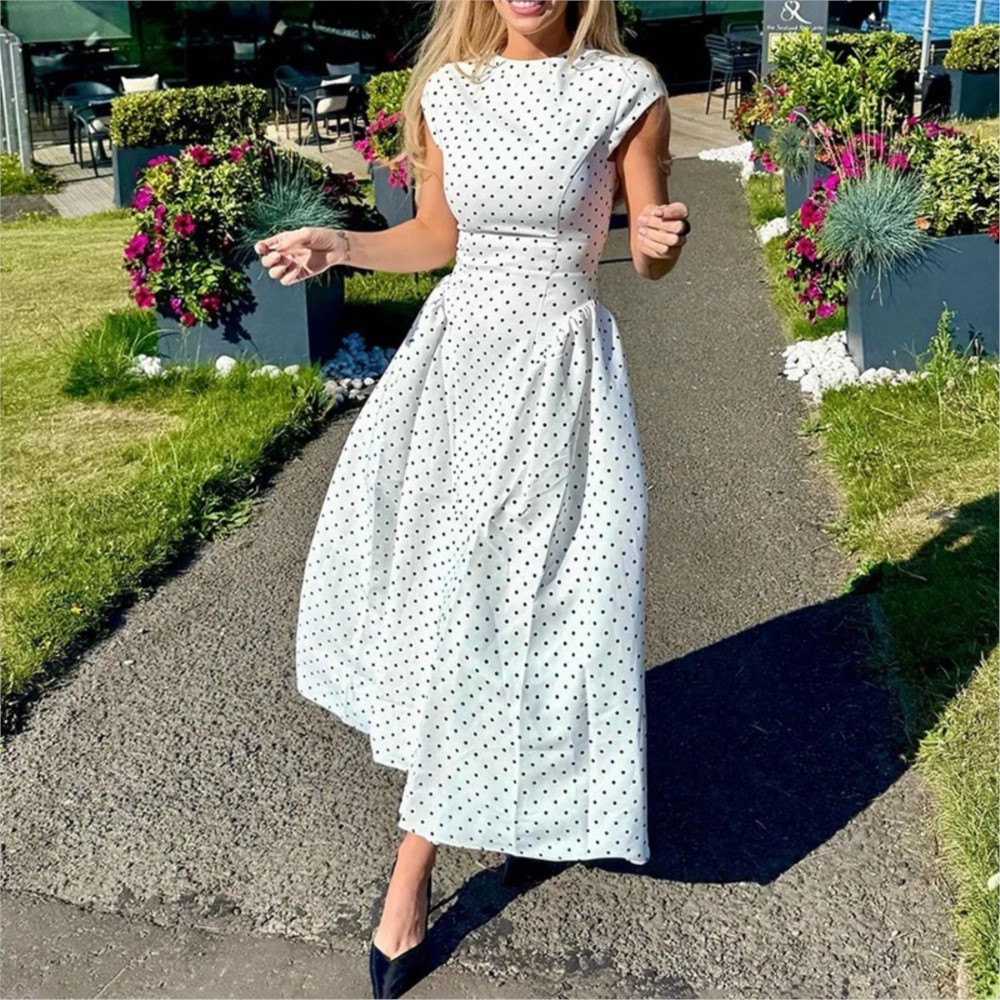 Women Formal Office Wear Tops - Летнее женское платье с принтом в