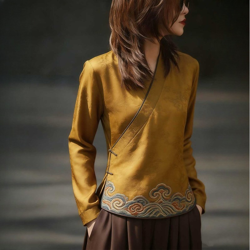 Women'S Formal Wear Blouse - Женские блузки в китайском стиле с