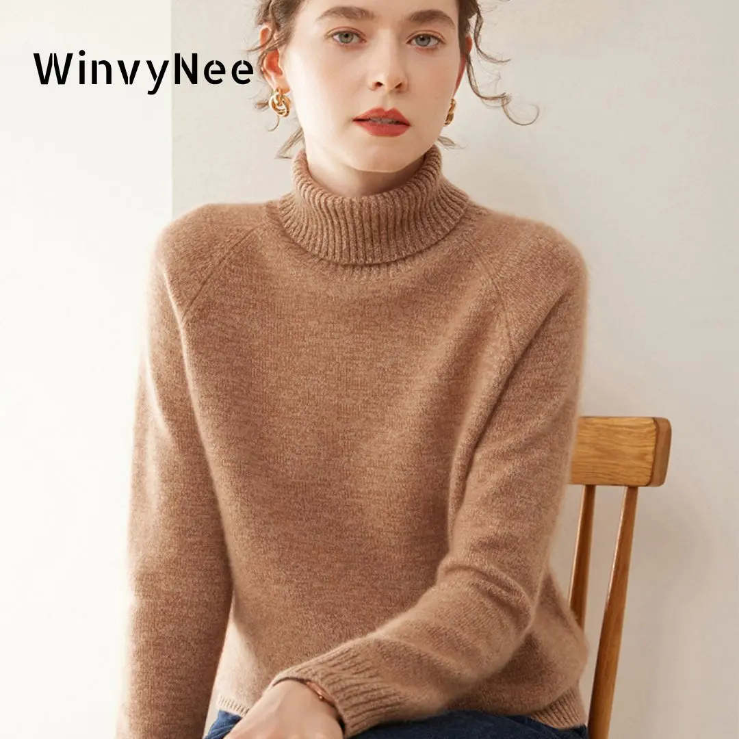 Cashmere Sweater Formal - Кашемировый свитер WinvyNee для женщин, с