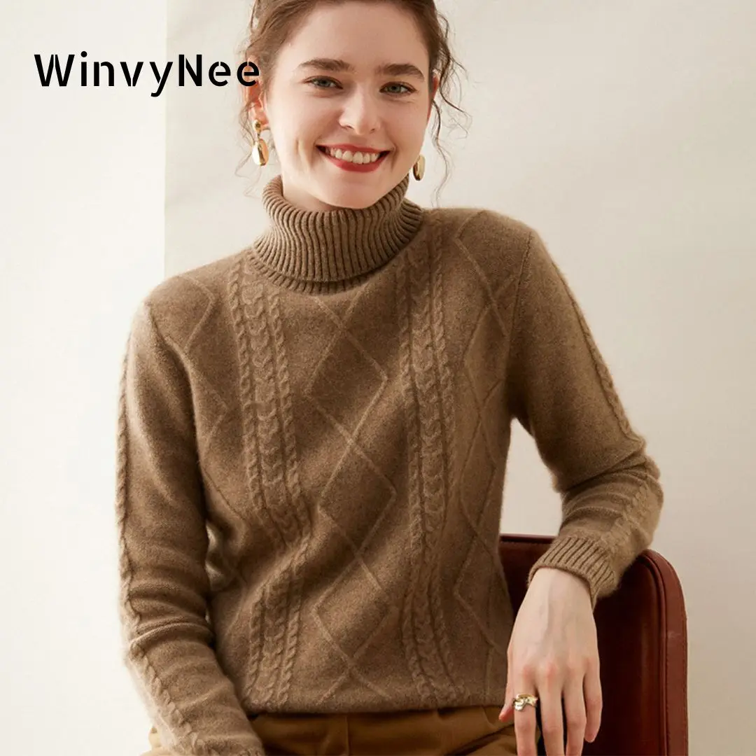 Cashmere Sweater Formal - Женские кашемировые шерстяные свитера WinvyNee с