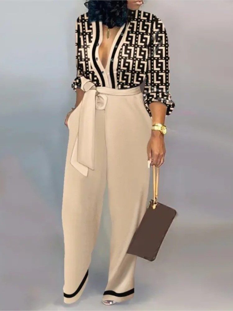 Women'S Formal Wear Jumpsuit - Женский модный комбинезон с длинными рукавами