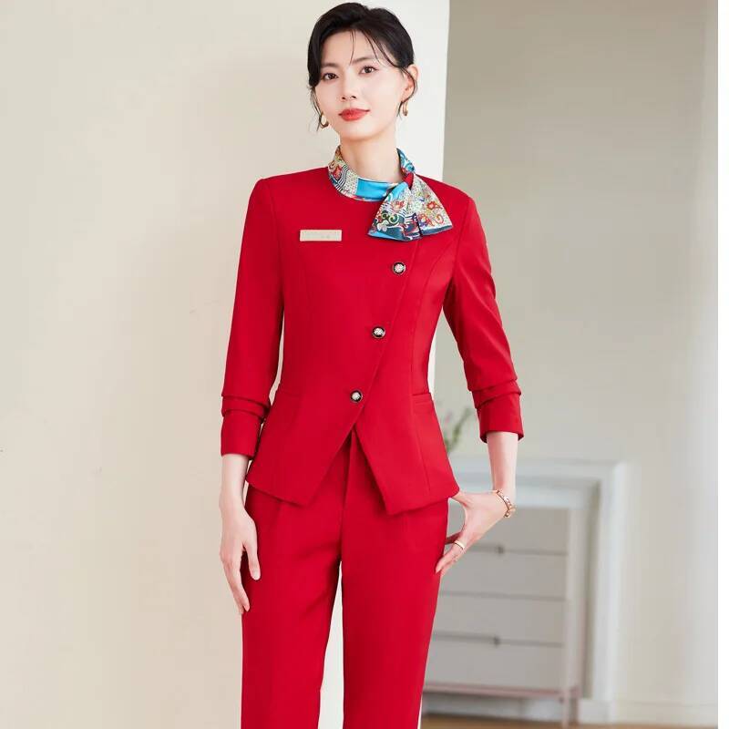 Women'S Formal Wear Plus Size - Формальные элегантные стильные брючные костюмы больших