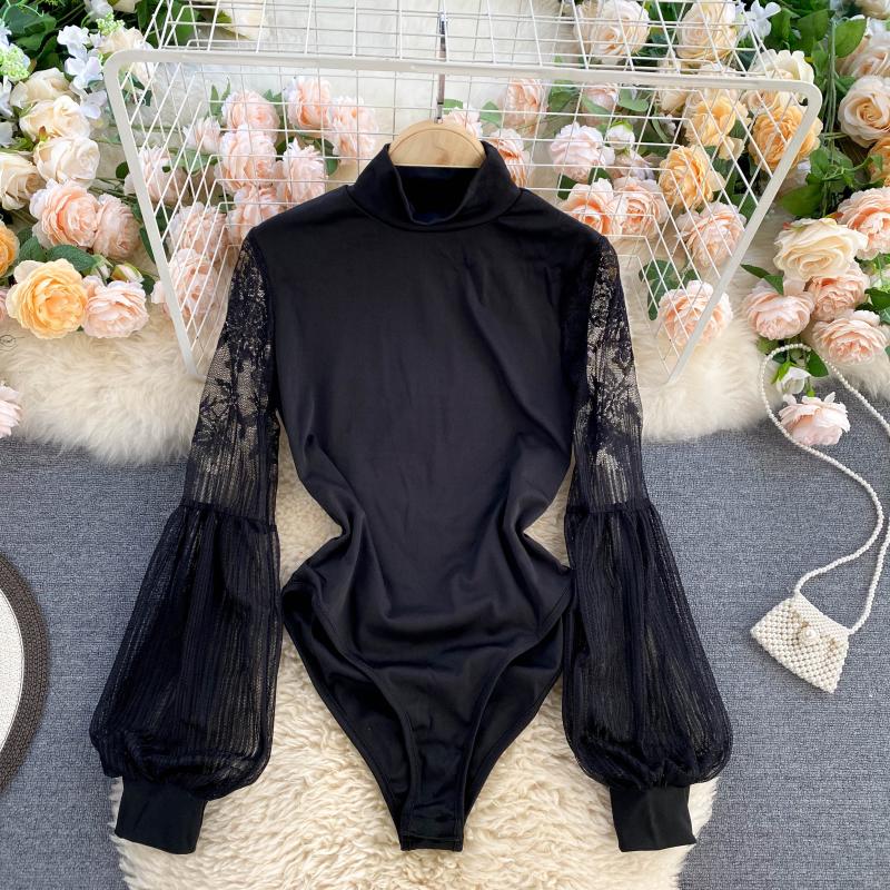 Women'S Formal Wear Jumpsuit - Женский комбинезон с длинными рукавами-фонариками и