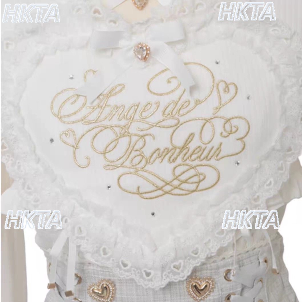 Women'S Formal Wear Blouse - Японские новые милые розово-белые блузки в
