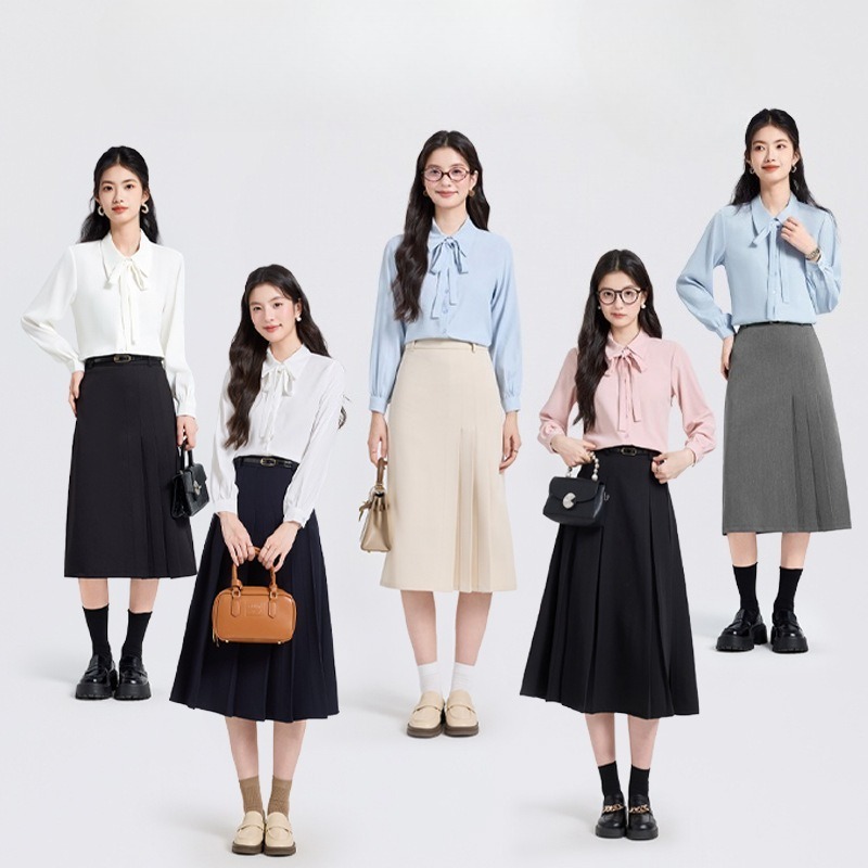 High End Women'S Formal Wear - Розовая шифоновая рубашка для женщин: новый