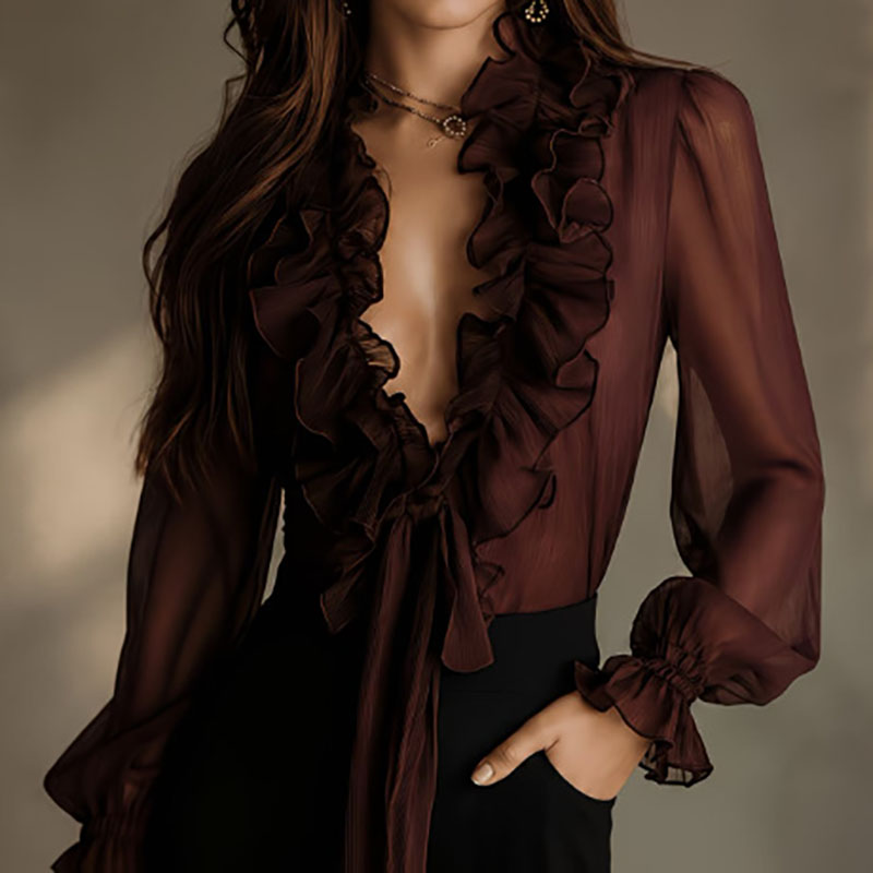 Элегантная женская однотонная  – обзор и цена Women'S Formal Wear Blouse
