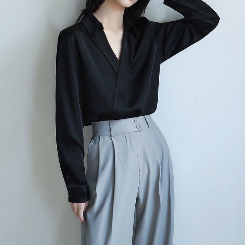 Женские черные шифоновые рубаш – обзор и цена Women'S Formal Wear Blouse