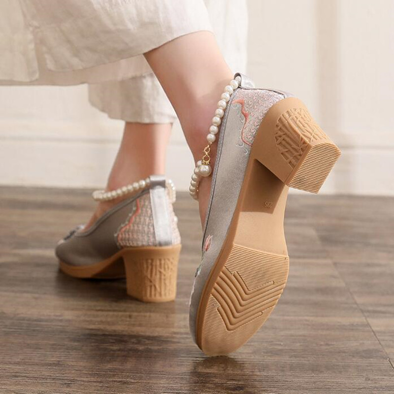 Женские винтажные туфли-лодочк – обзор и цена Pump Heel Block