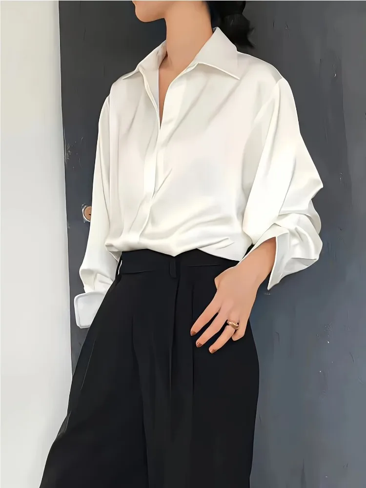 Повседневная женская шелковая  – обзор и цена Women'S Formal Wear Blouse