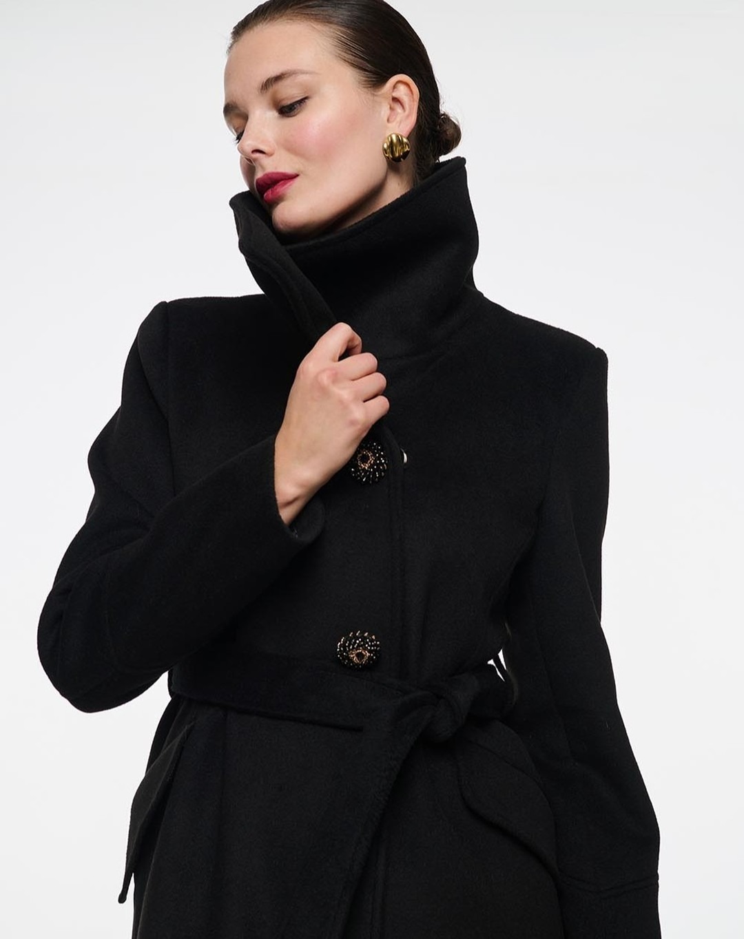 Vintage Black Stand Collar Wom – обзор и цена Women'S Formal Wear Plus Size