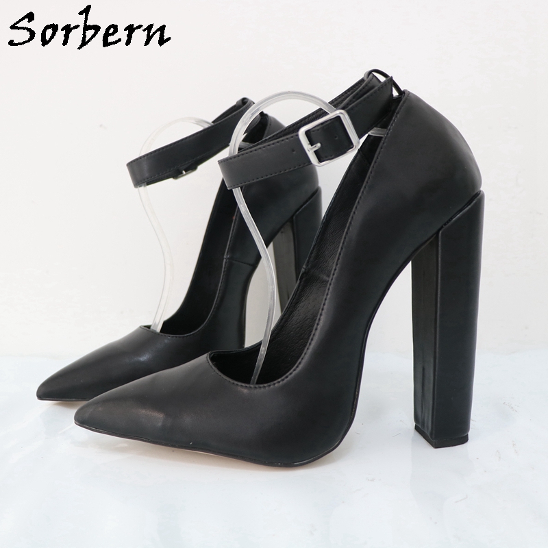 Женские туфли-лодочки с ремешк – обзор и цена Pump Heel Block