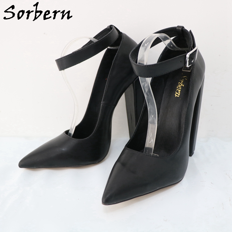 Женские туфли-лодочки с ремешк – обзор и цена Pump Heel Block