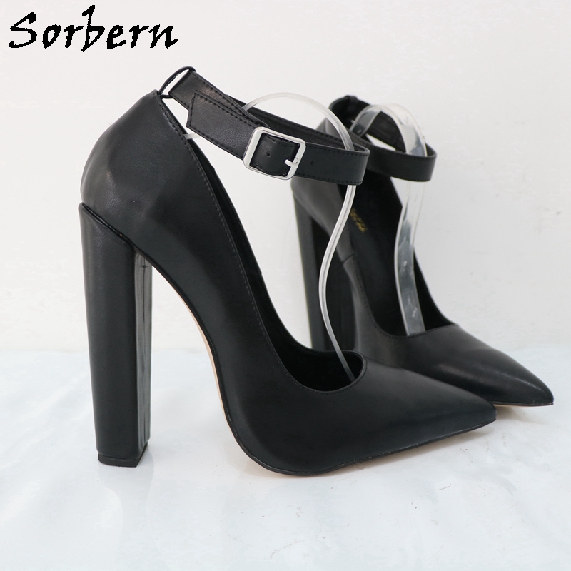 Женские туфли-лодочки с ремешк – обзор и цена Pump Heel Block